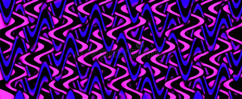 Bright multicolor background. Blue red wavy geometric pattern vector illustration