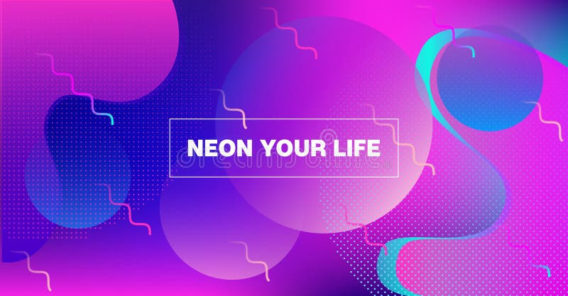 Bright Neon Gradient Overlay Futuristic Vector Pattern. Web Page Iridescent Design. Fluid Color Retro Tech Glitch Circles Cover. vector illustration Bright Neon Gradient Overlay Futuristic Vector Pattern. Web Page Iridescent Design. Fluid Color Retro Tech Glitch Circles Cover. vector illustration