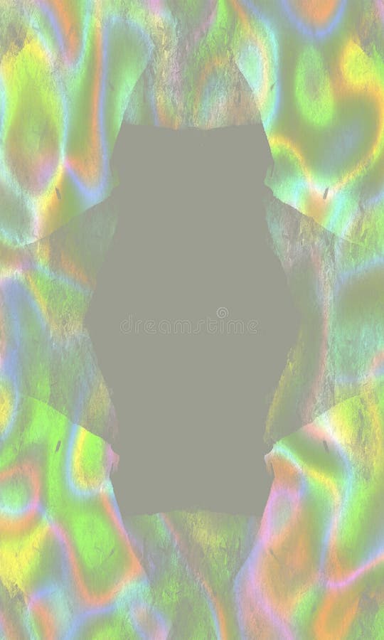 Bright neon vertical frame on beige background, place for text, halloween,banner, rainbow border royalty free illustration