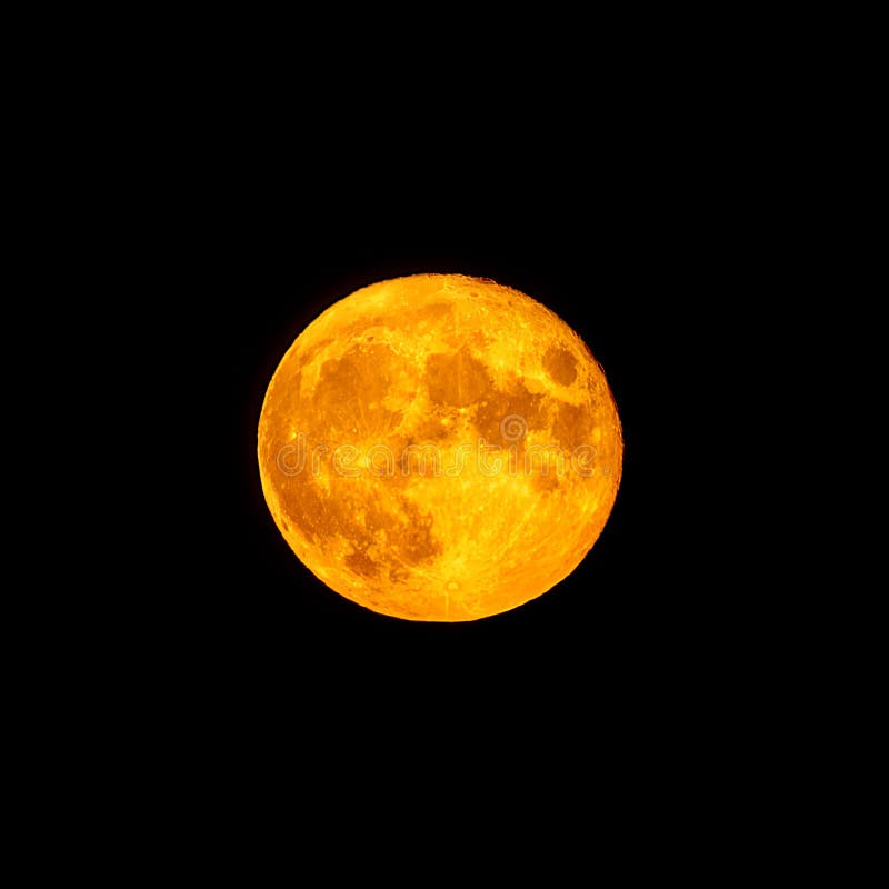 Red Full Moon in Red Color Also Called Bloodmoon Stock Image Image of