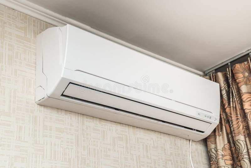 The bright photo of the white conditioner royalty free stock images