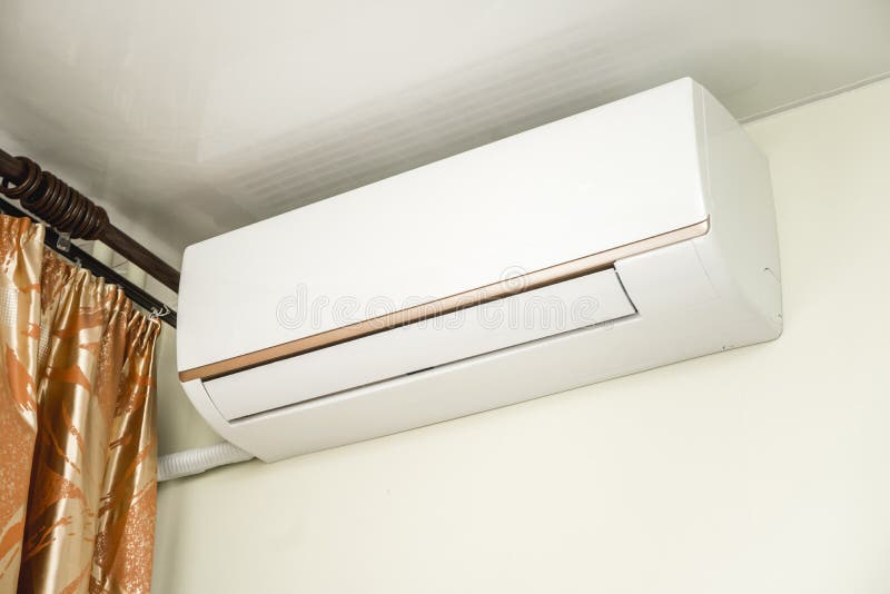 The bright photo of the white conditioner royalty free stock images