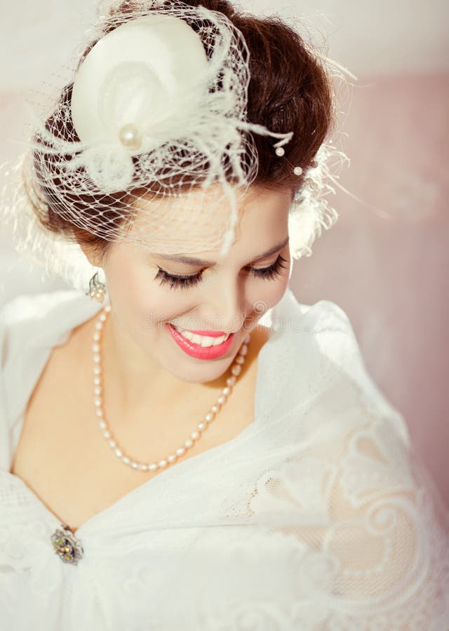 Bright picture of lovely young bride