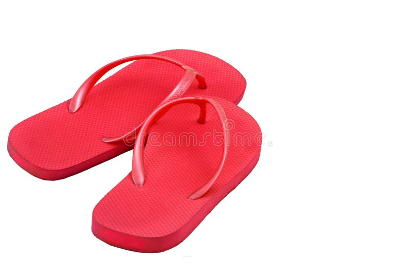 Bright Pink Flip Flops royalty free stock images