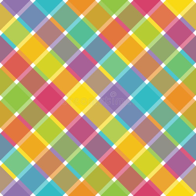 Bright Plaid stock illustration