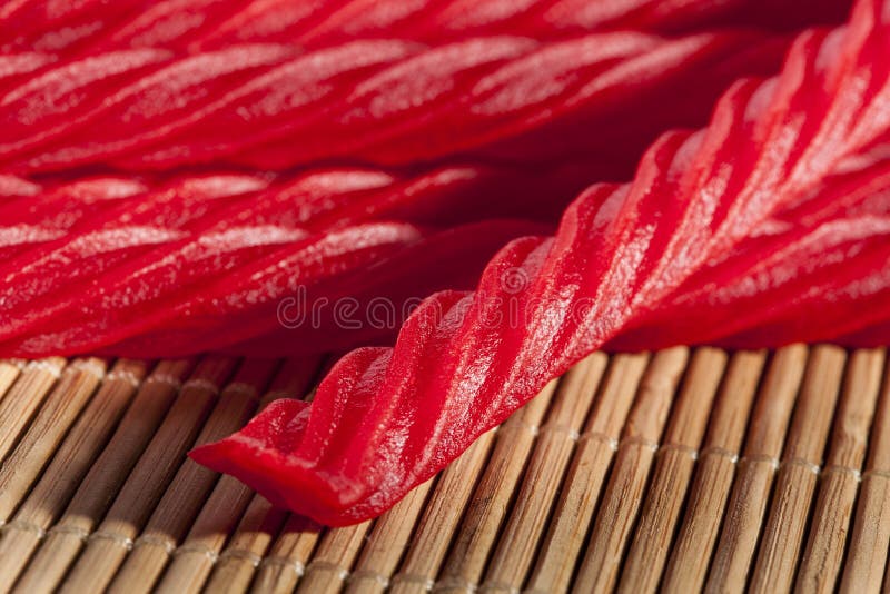 Bright Red Licorice Candy stock image. Image of tasty 29819865