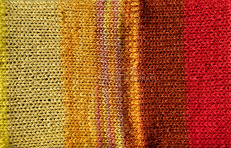 Bright red and yellow crochet stitch background royalty free stock image
