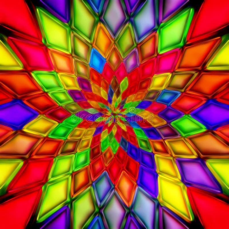 Radial Stained Glass Stock Illustrations 547 Radial Stained Glass