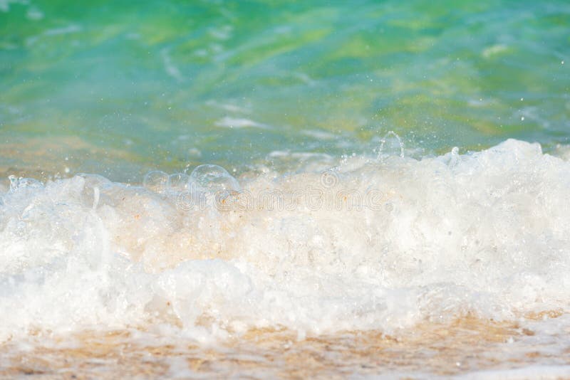 Bright Sea Beach Sand Daylight Relaxation Landscape Stock Photo Image