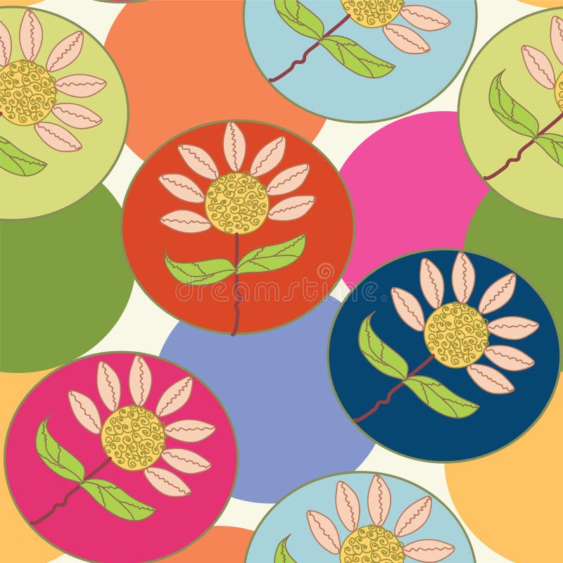 Bright seamless decoration pattern stock illustration