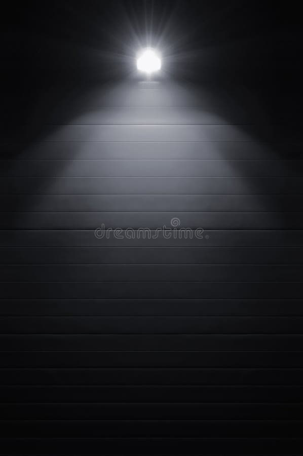 Bright shining lantern lamp light illumination glow shadows night stock image