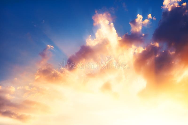 Bright shining sunset sky stock images Bright shining sunset sky stock images