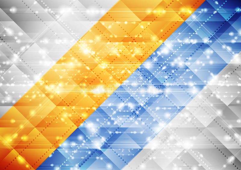 Bright shiny abstract sparkling tech background vector illustration