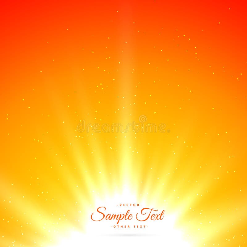 Bright shiny sunburst background stock illustration