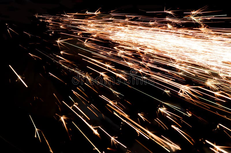 Bright sparks of metal stock photo. Image of business 133154772