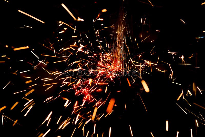 Bright sparks of metal stock image. Image of metal, cutting 133210649