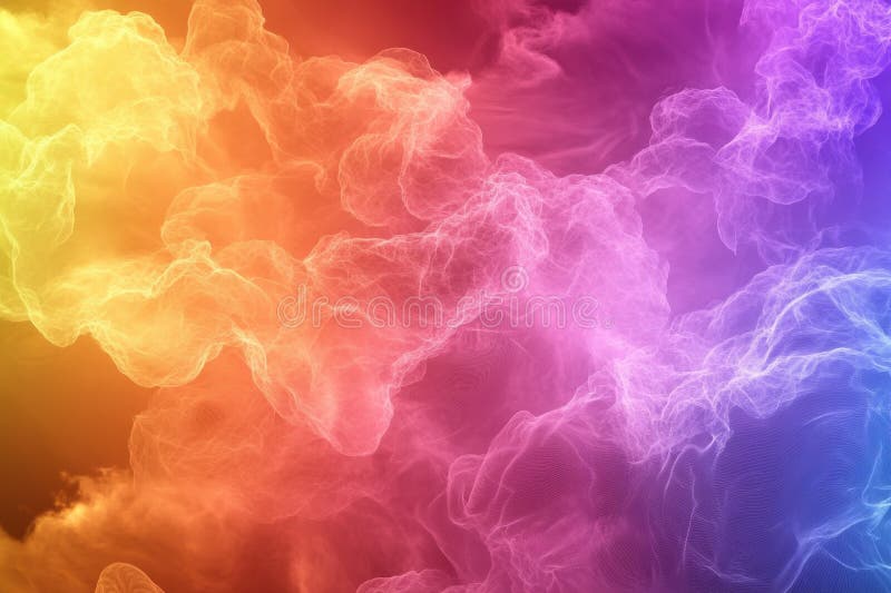 Colorful abstract smoke swirl creates vibrant visual effects in artistic design vector illustration