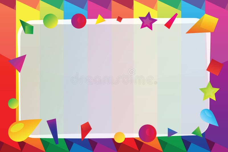 Bright vector frame royalty free illustration