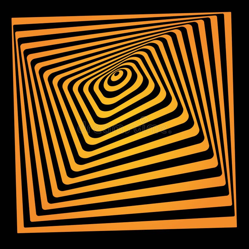 Bright vector optical illusion royalty free illustration