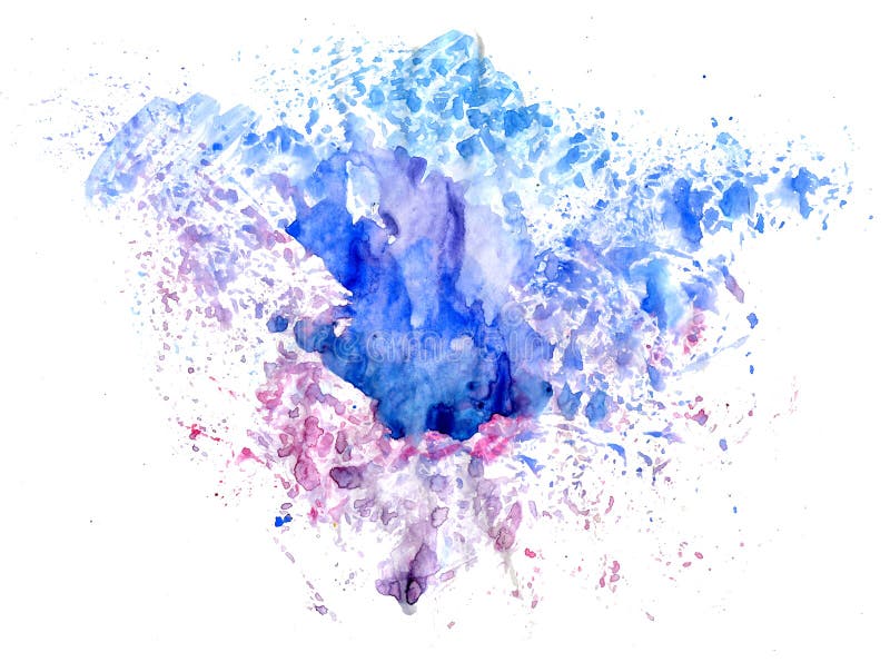 red and blue water color drips red and blue water color drips