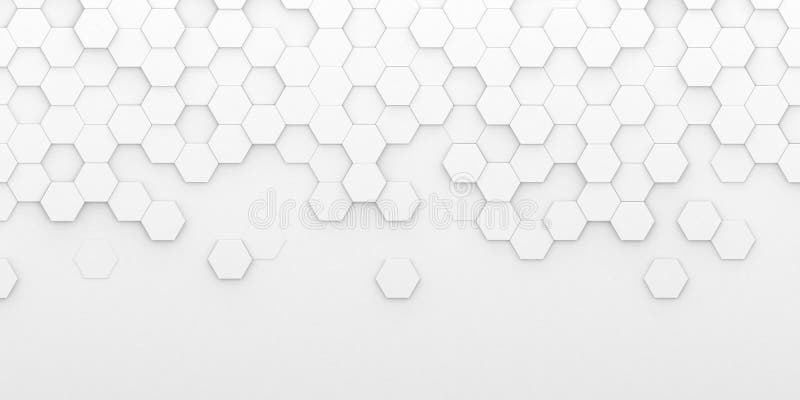 Bright White Abstract Hexagon Wallpaper or Background Stock Illustration -  Illustration of pattern, graphic: 160588602