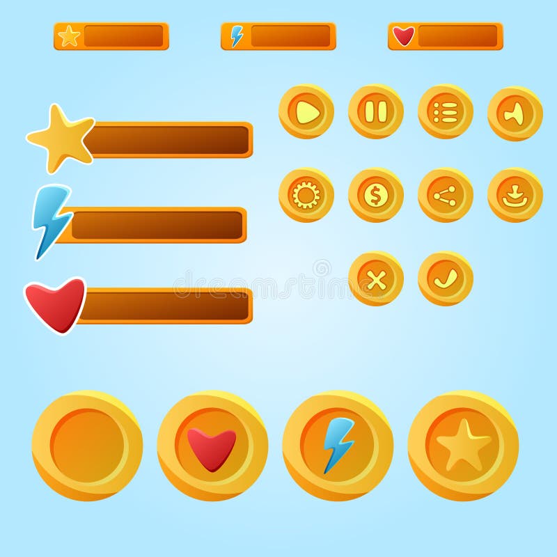 Game ui Level complete menu pop up with stars score and buttons 550649  Vector Art at Vecteezy