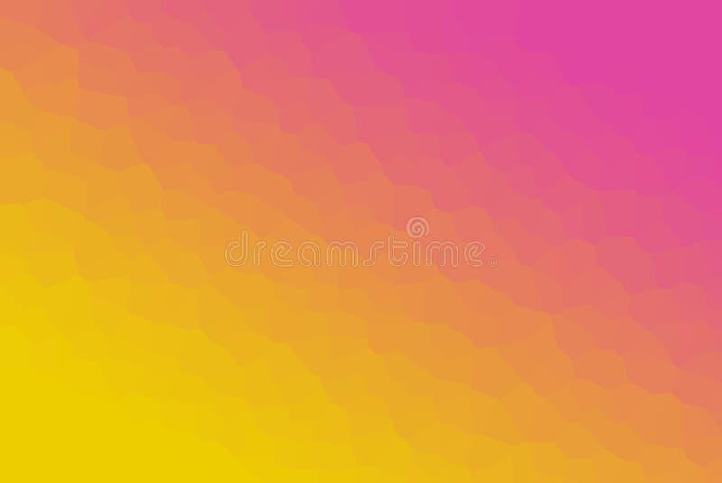 Bright Yellow & Purple Low Poly Gradient Crystallize Background Illustration stock illustration
