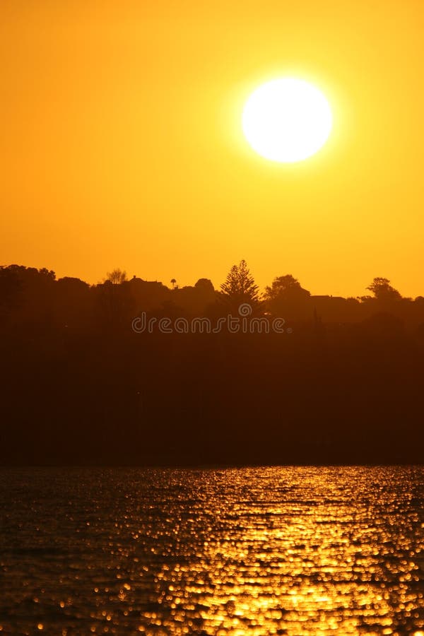 Bright Yellow Sunset stock image. Image of auckland, extreme 2284721