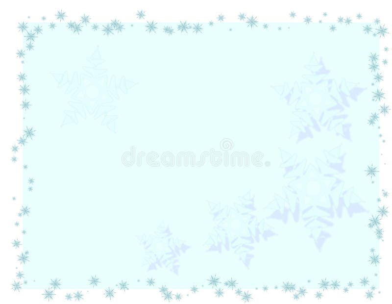 Brightly blue christmas card
