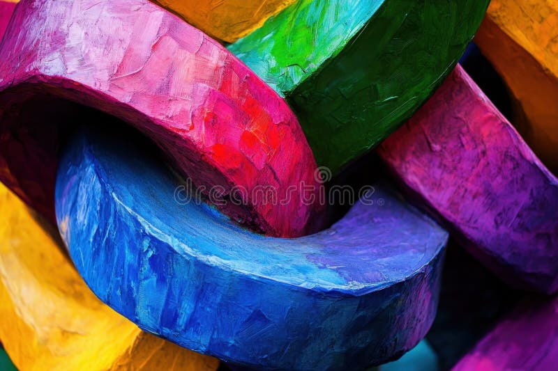 Colorful abstract shapes create vibrant patterns in modern artwork vector illustration
