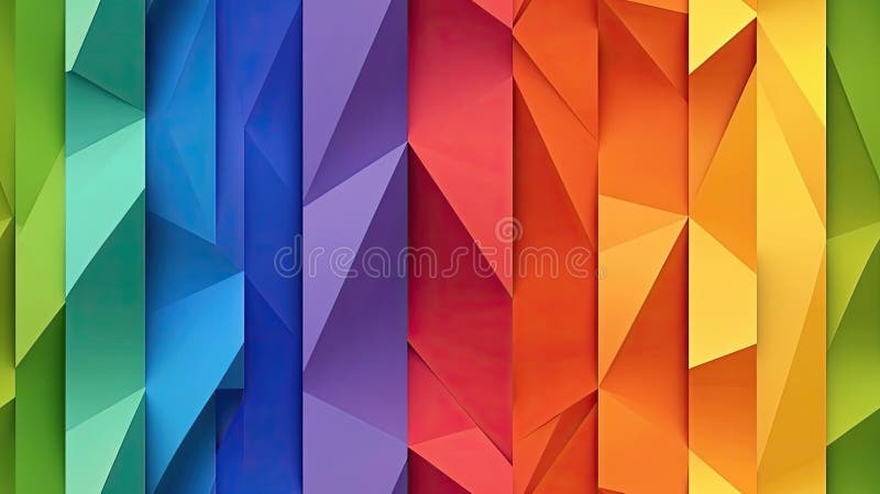 Formele geometrice colorate în mod strălucitor se suprapun creând un design abstract umplut cu nuanțe vibrante și unghiuri dinamic royalty free illustration