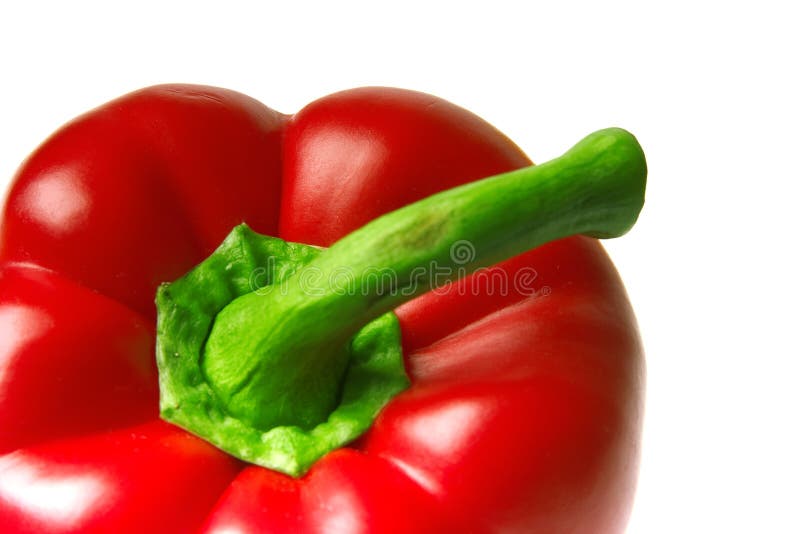 Brightly red pepper