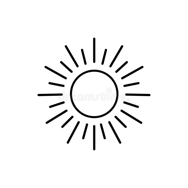 Brightness Icon, Intensity Setting Vector Art Illustration Stock Vector ...