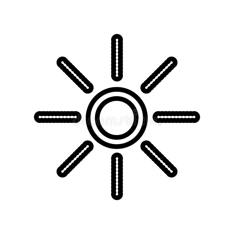 Brightness Icon Vector Isolated On White Background Brightness Stock Vector Illustration Of Element Flat 133798172