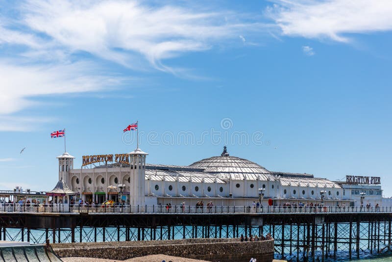 Brighton in summer, English channel