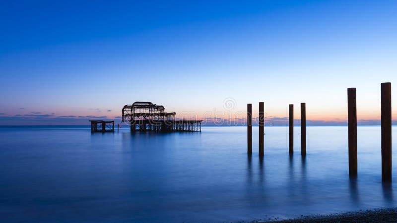 Brighton West Pier stock afbeelding Brighton West Pier stock afbeelding
