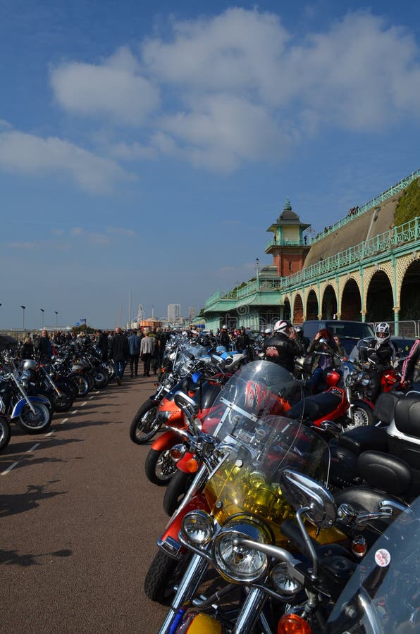Brightona motorcycle charity event royalty free stock photo Brightona motorcycle charity event royalty free stock photo