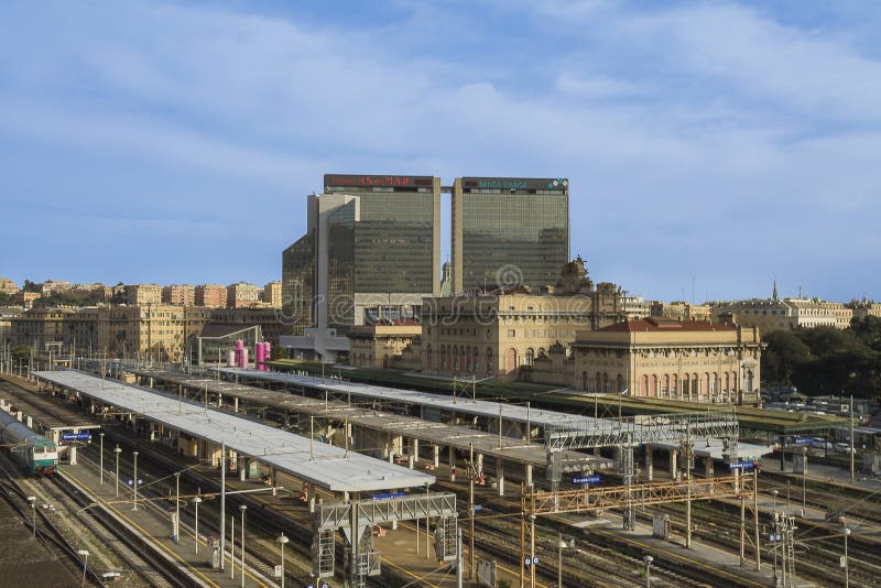 Genova Brignole Railway Station Editorial Stock Image Image of