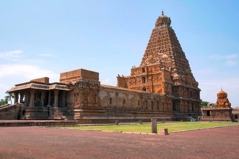 Brihadisvara寺庙和Chandikesvara祀奉， Tanjore，泰米尔纳德邦，印度