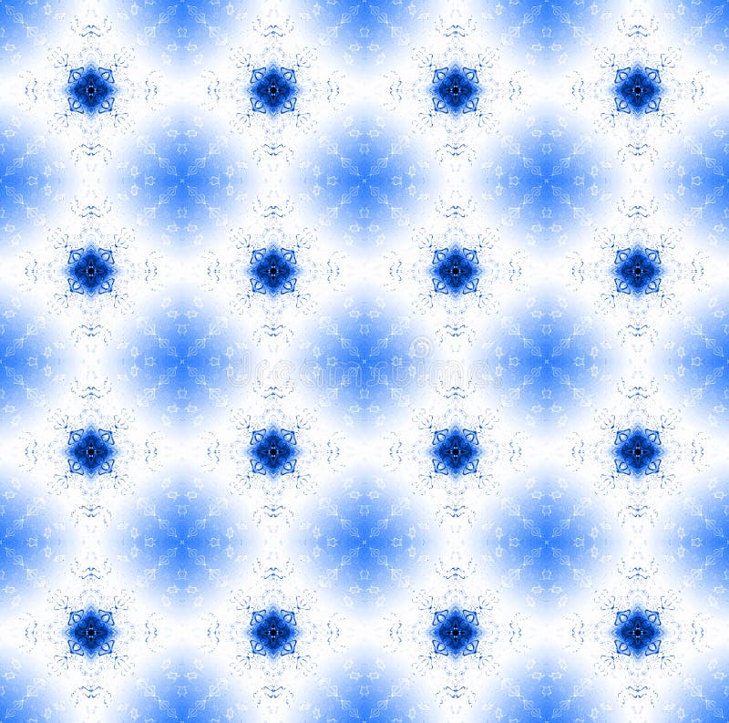 Brillante bianco blu del modello floreale senza cuciture del diamante illustrazione di stock Brillante bianco blu del modello floreale senza cuciture del diamante illustrazione di stock