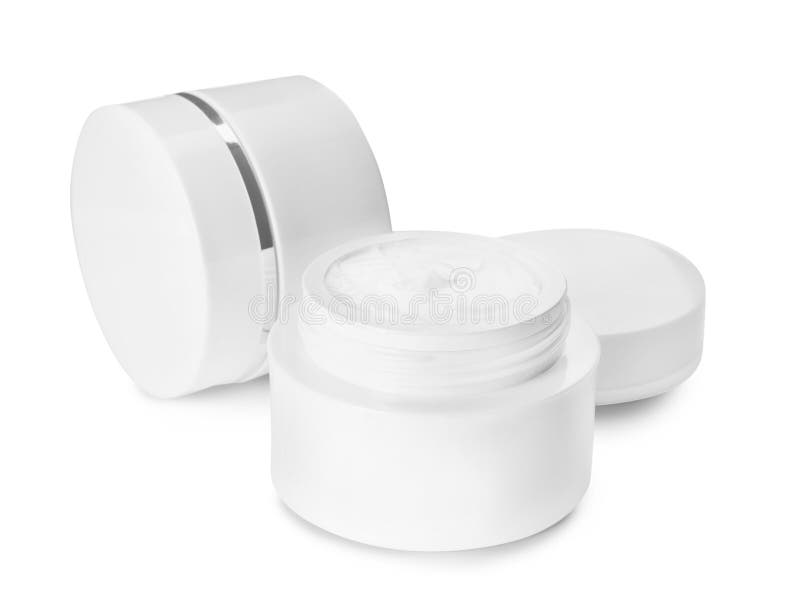 Brille des Luxusgesichtes Cremes isoliert stockbild