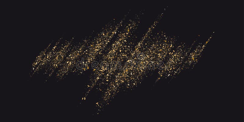 Gold glitter. Shiny particles on a dark background. Vector illustration. Gold glitter. Shiny particles on a dark background. Vector illustration