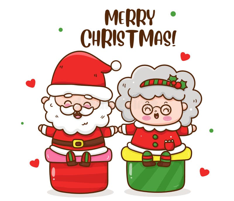 Fofo Santa Claus Com Desenho Animado Da Estrela De Natal Xmas