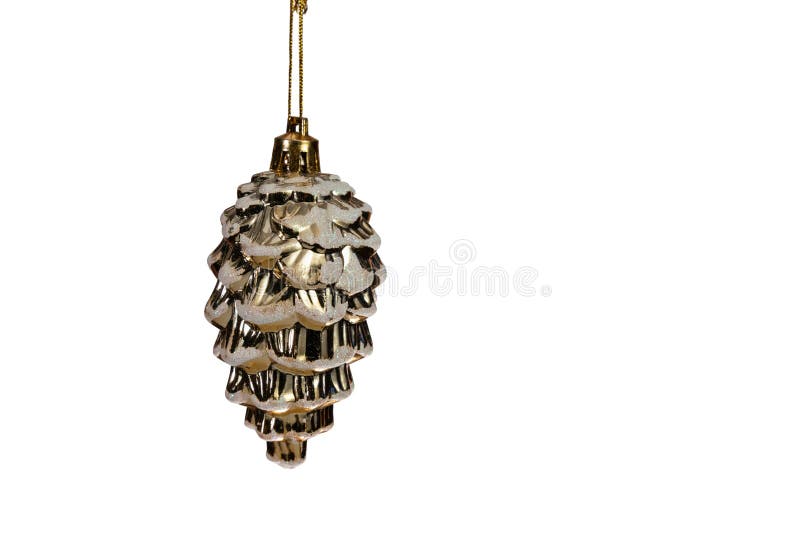 Brinquedo da árvore de Natal no fundo isolado branco imagens de stock