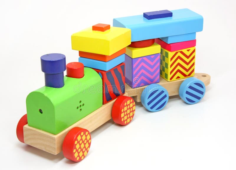 Brinquedo de madeira do trem