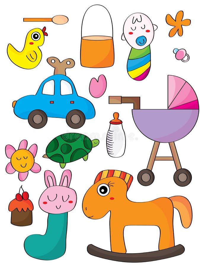 Brinquedo do bebê ilustração royalty free Brinquedo do bebê ilustração royalty free