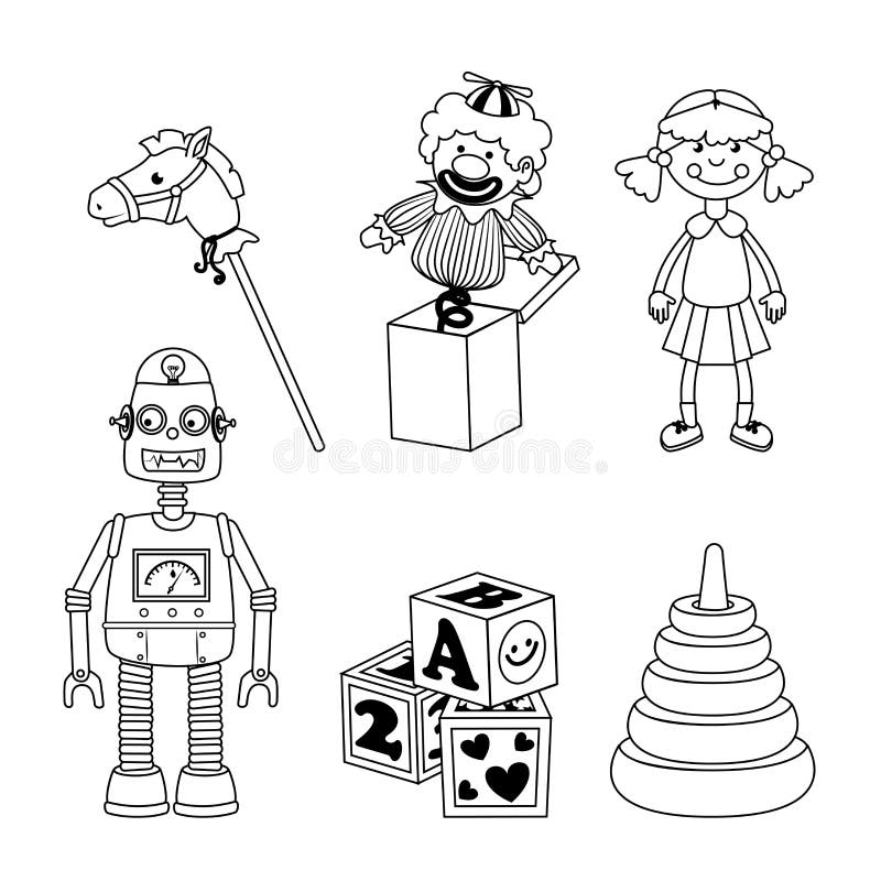 Brinquedos para crianças desenhos animados jogos juvenis na sala de jogos e  brincar com carro ou crianças bloqueiam conjunto isométrico de ilustração  de ursinho de pelúcia e avião ou robô para meninos