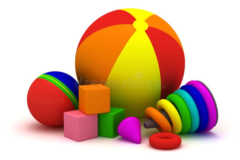 Brinquedos infantis ilustração royalty free