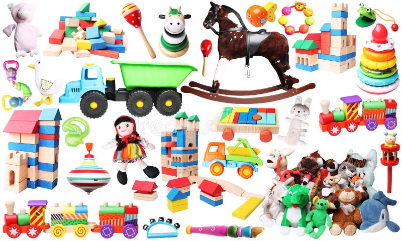 brinquedos para o fundo horizontal das crianças