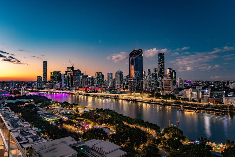 South Bank Parklands are located at South Bank in Brisbane, Queensland,  Australia Stock Photo - Alamy